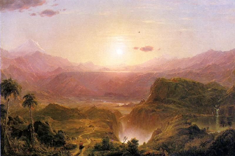 Frederic Edwin Church Andes of Ecuador Norge oil painting art